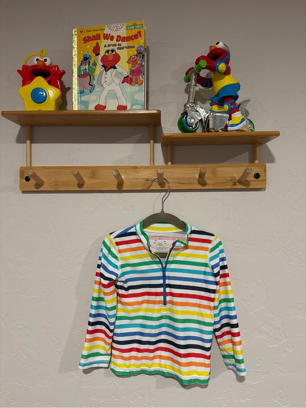 Primary Kids Swim Long Sleeve Rash Guard - Rainbow Stripes